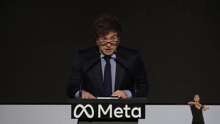 "Estados Unidos nos está copiando el modelo", dijo Milei