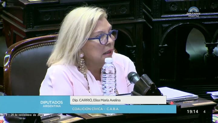 Carrió: 'Si se tienen que fundir los supermercados, mejor'