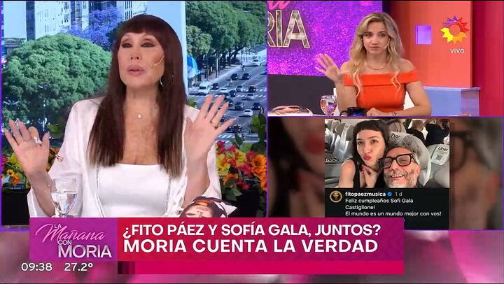 Moria Casán habló sobre el romance de Sofía Gala y Fito Páez