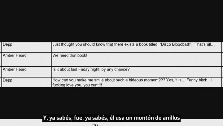 Amber Heard relató un supuesto incidente en el que Johnny Depp la habría dejado sangrando