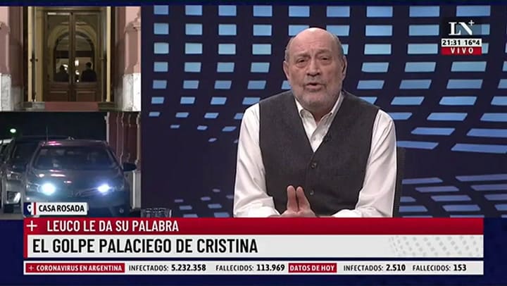 El golpe palaciego de Cristina. Leuco le da su palabra