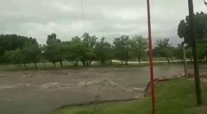 Así está el río San Guillermo en la zona de Villa de Soto - Fuente: Twitter