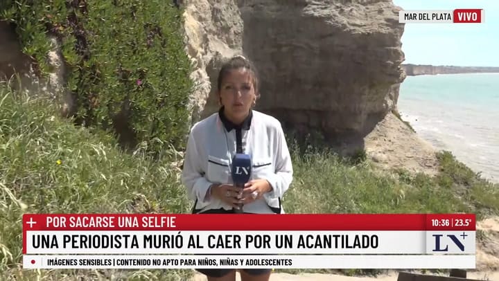 Asi es la zona donde murio la periodista en un acantilado de Mar del Plata