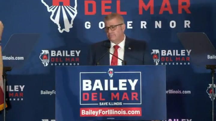 El republicano Darren Bailey desafía de nuevo a J.B. Pritzker por la gobernación