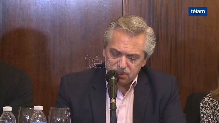 Alberto Fernández en Mar del Plata - Fuente: Télam