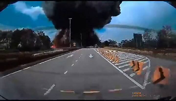 Se estrelló un avión