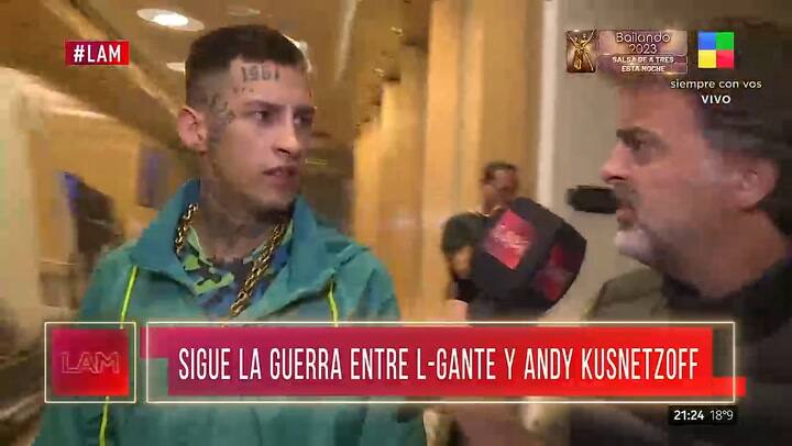 L-Gante apunto otra vez contra Andy Kusnetzoff tras su paso por PH, Podemos Hablar: "Estuvo editada la pelea"