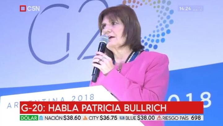 Patricia Bullrich dio detalles sobre el operativo de seguridad para la cumbre del G-20 - Fuente: C5N