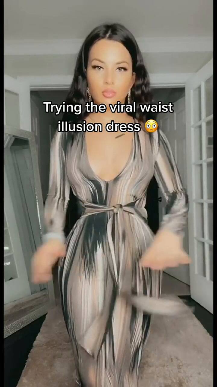 La ilusión óptica del vestido viral en Tik Tok