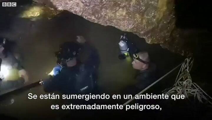 Rescate de los niños tailandeses: “Ningún niño ha buceado en cuevas así antes” - Fuente: BBC