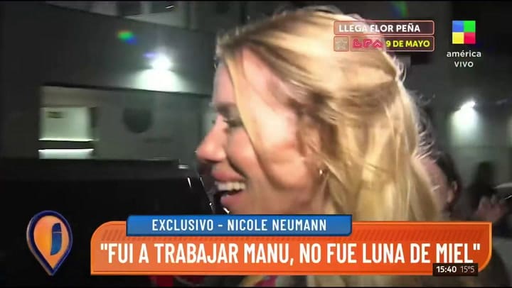 La incómoda reacción de Nicole Neumann