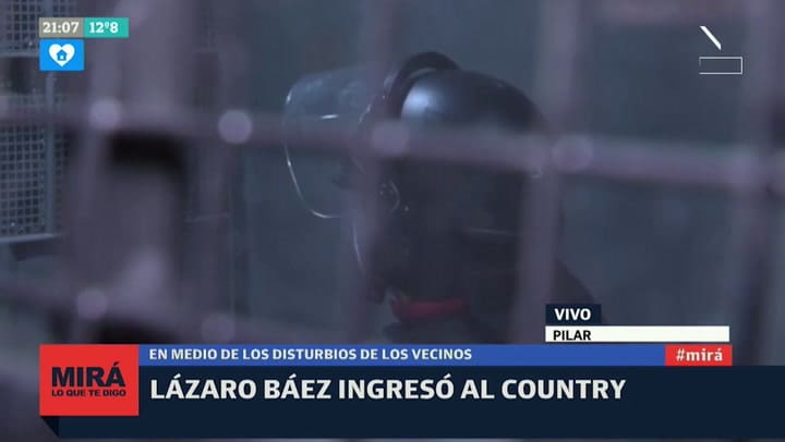 Imágenes exclusivas de Lázaro Báez dentro de la camioneta