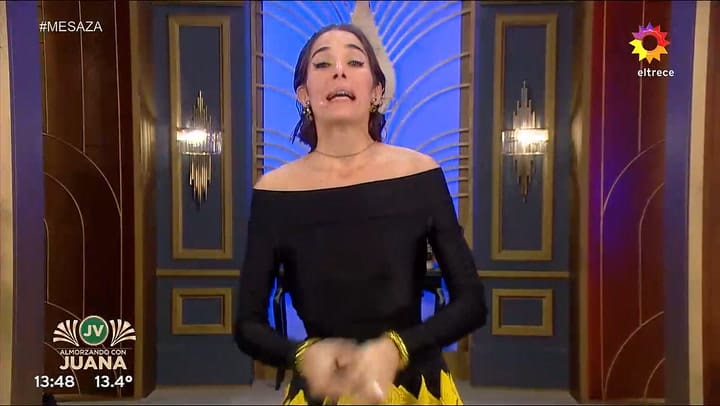 El desplante de Juana Viale al aire y el temor a que su abuela la rete