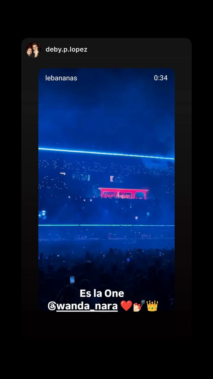 Wanda Nara, presente en River