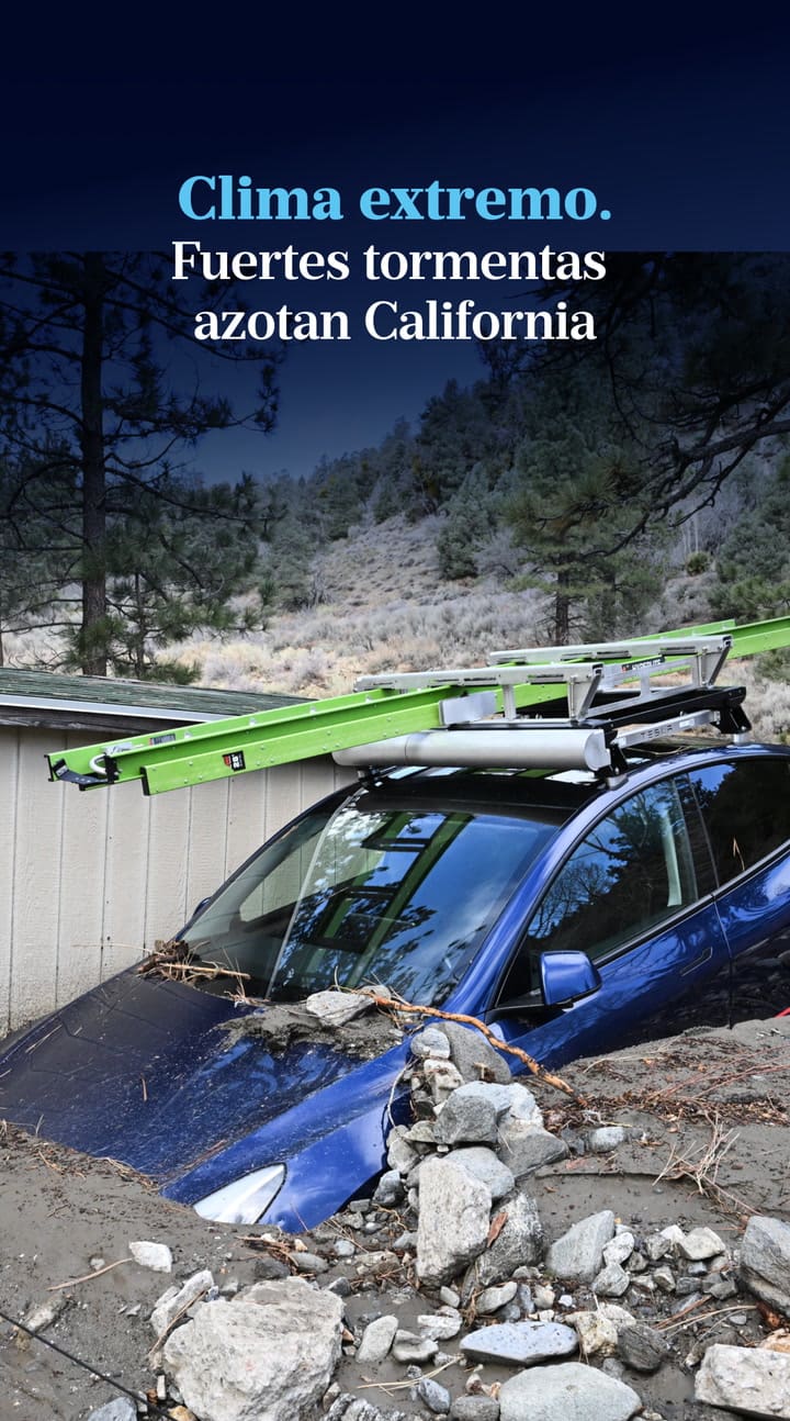 Fuertes tormentas azotan California: inundaciones, deslizamientos y al menos dos muertos