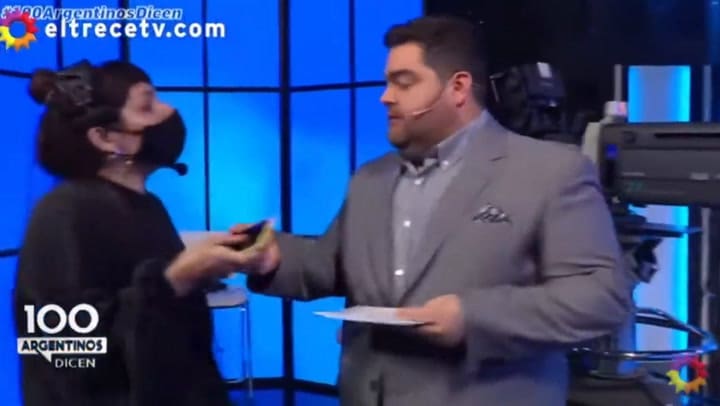 El audio de Darío Barassi a su pareja en vivo