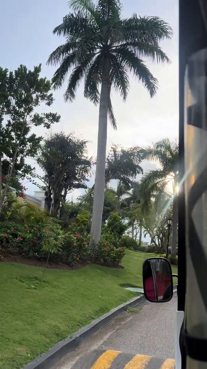 La recién casada compartió imágenes de su luna de miel antes de la llegada del huracán (TikTok: @kasydeebishop)