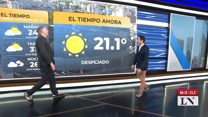 Temperaturas calurosas y manana despejada