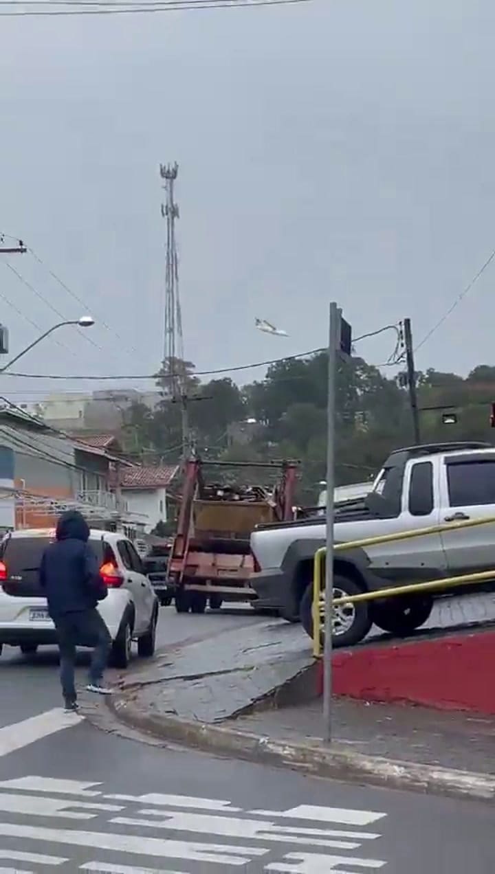 La caída de un avión en Brasil