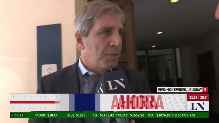 "Milei no cedió ante las presiones de la política": Luis Caputo desde la cumbre del Mercosur