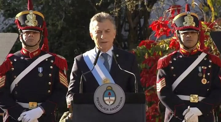 Macri encabezó el acto por el 9 de Julio en Tucumán junto a Pichetto - Fuente: Casa Rosada