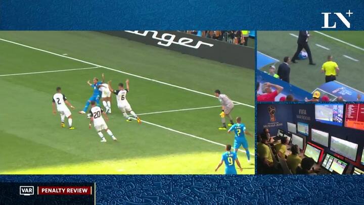 La jugada de Neymar que finalmente no fue penal - Fuente: Twitter