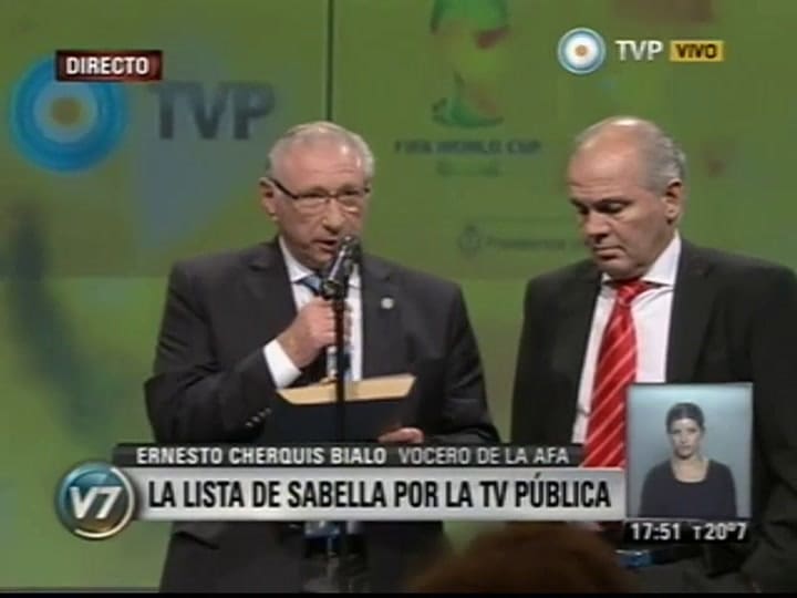 La Argentina presentó ante la FIFA la lista de 30 jugadores para el Mundial (Canal 7)