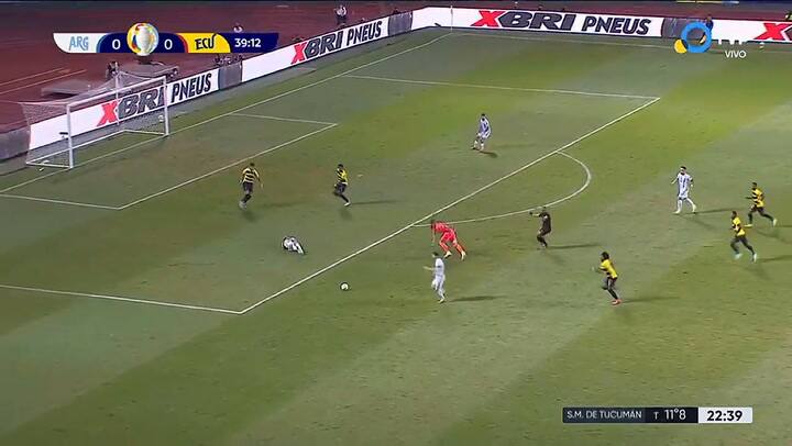Gol de De Paul para el 1-0 de Argentina sobre Ecuador