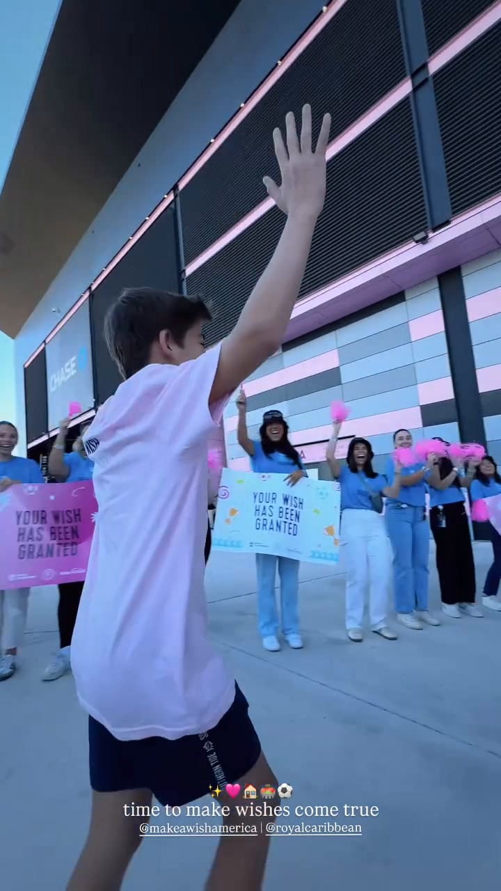 El recibimiento de los niños en el club Inter Miami
