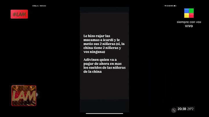 Las hijas de Wanda Nara revelaron las noches de terror que vivieron con la China