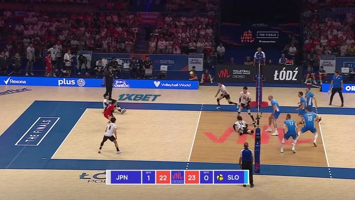 Una clase magistral de defensa en vóley