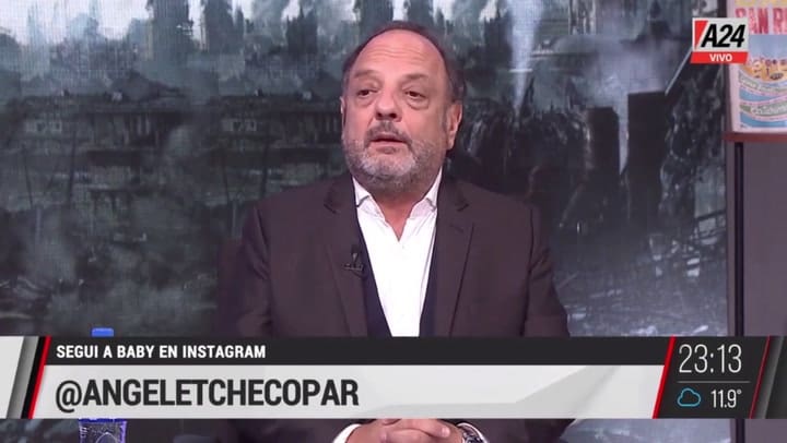 Baby Etchecopar cruzó a Pablo Duggan tras sus críticas a Carolina Losada - Fuente: A24