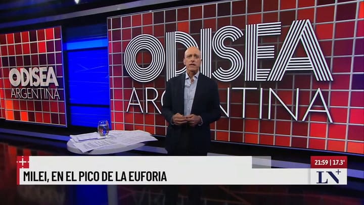 Javier Milei, en el pico de la euforia