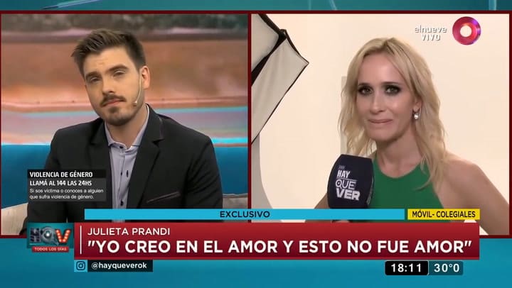 Julieta Prandi: 'Me da vergüenza contar mi verdad' - Gentileza: El Nueve Argentina