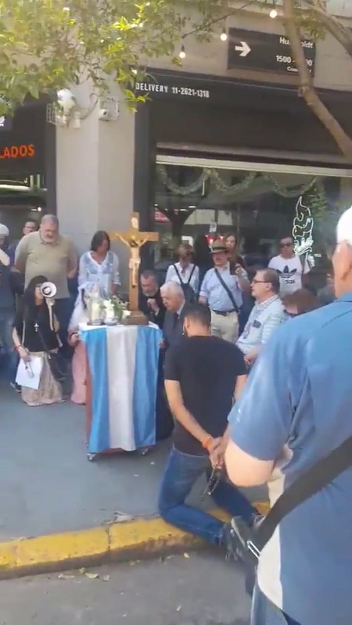 Protestas en la puerta de Olga