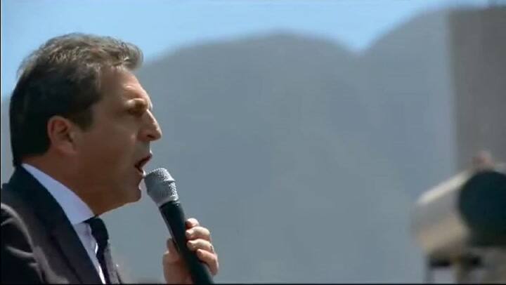 El exabrupto de Massa en un encendido discurso contra Milei desde La Rioja