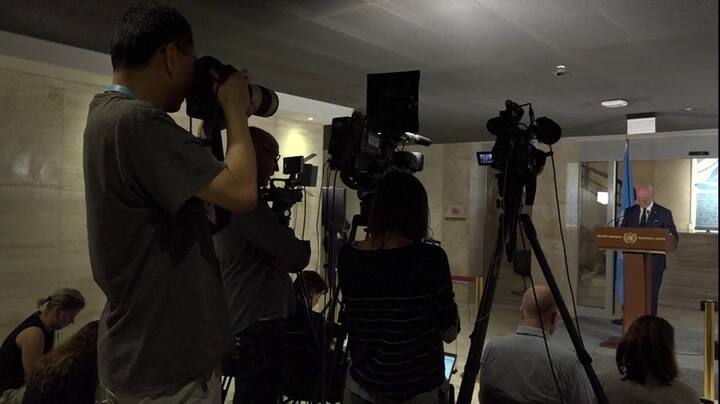 Enviado de la ONU propuso ir a Idlib para garantizar un 'corredor humanitario' - Fuente: AFP