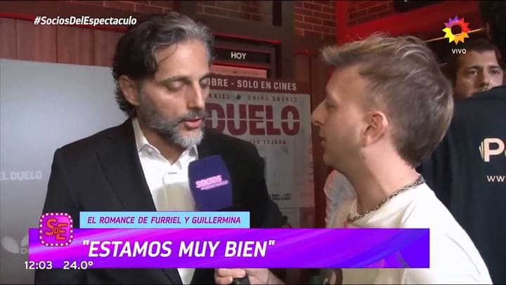 Joaquín Furriel habló de su romance con Guillermina Valdés