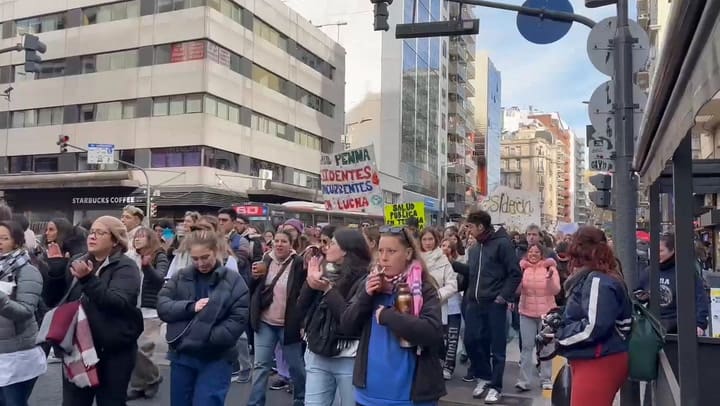 Marcha de residentes de medicina