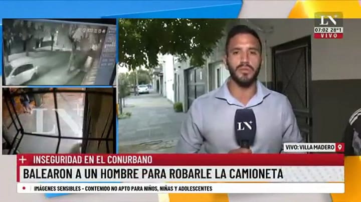 Balearon a un hombre para robarle la camioneta