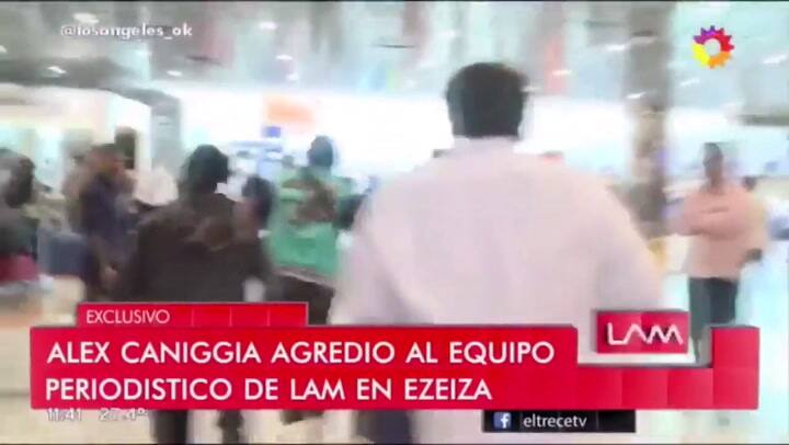 Alex Caniggia agredió al equipo de Los Ángeles de la Mañana - Gentileza: eltrece
