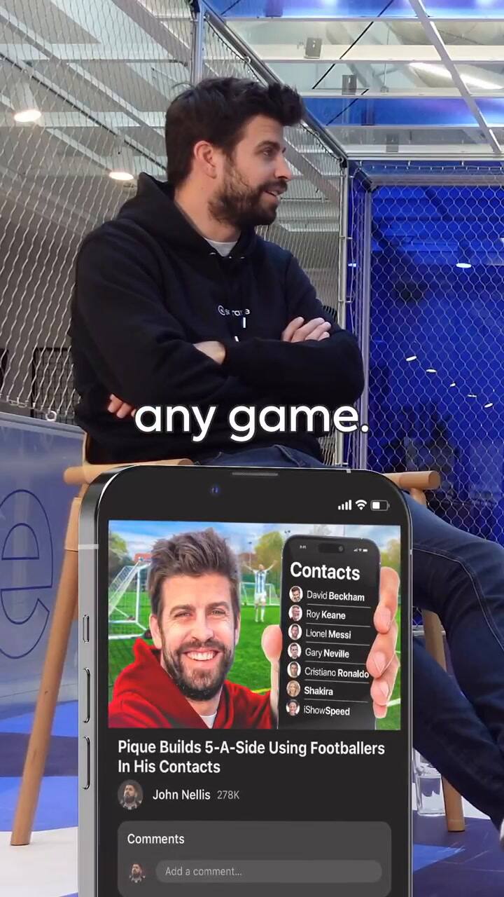 Piqué mencionó el nombre de Shakira en una entrevista con John Nellis