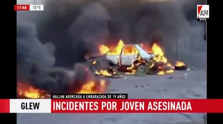 Disturbios en una comisaría tras el crimen de una joven embarazada