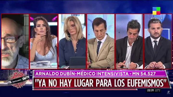 Diego Brancatelli en el programa Intratables de este miércoles 22 de abril