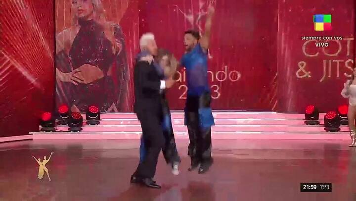Coty Romero y el Cone Quiroga se cruzaron en la pista del Bailando