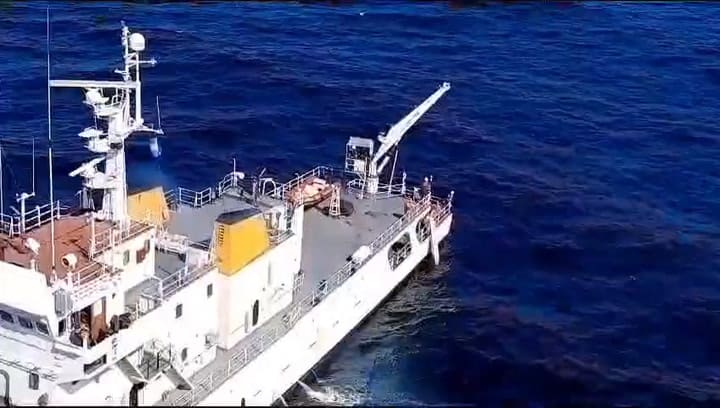 Vista aérea del kayak