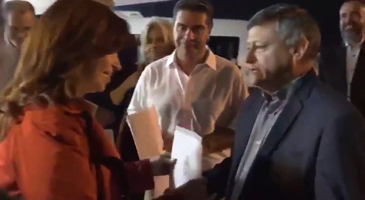 La llegada de Cristina Fernandez de Kirchner a Chaco. Fuente: Twitter