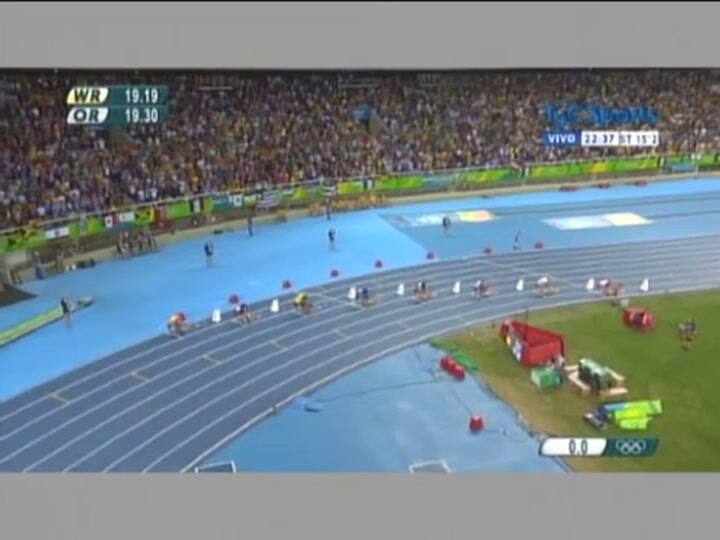 La medalla de oro que Usain Bolt ganó en los 200 metros