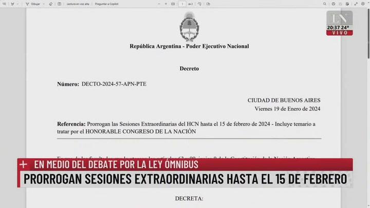 Se Prorrogaron Las Sesiones Extraordinarias Al 15 De Febrero No Hay Voluntad De Trabar La Ley