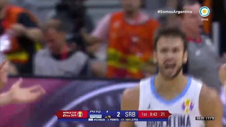 Faja de Campazzo ante Serbia